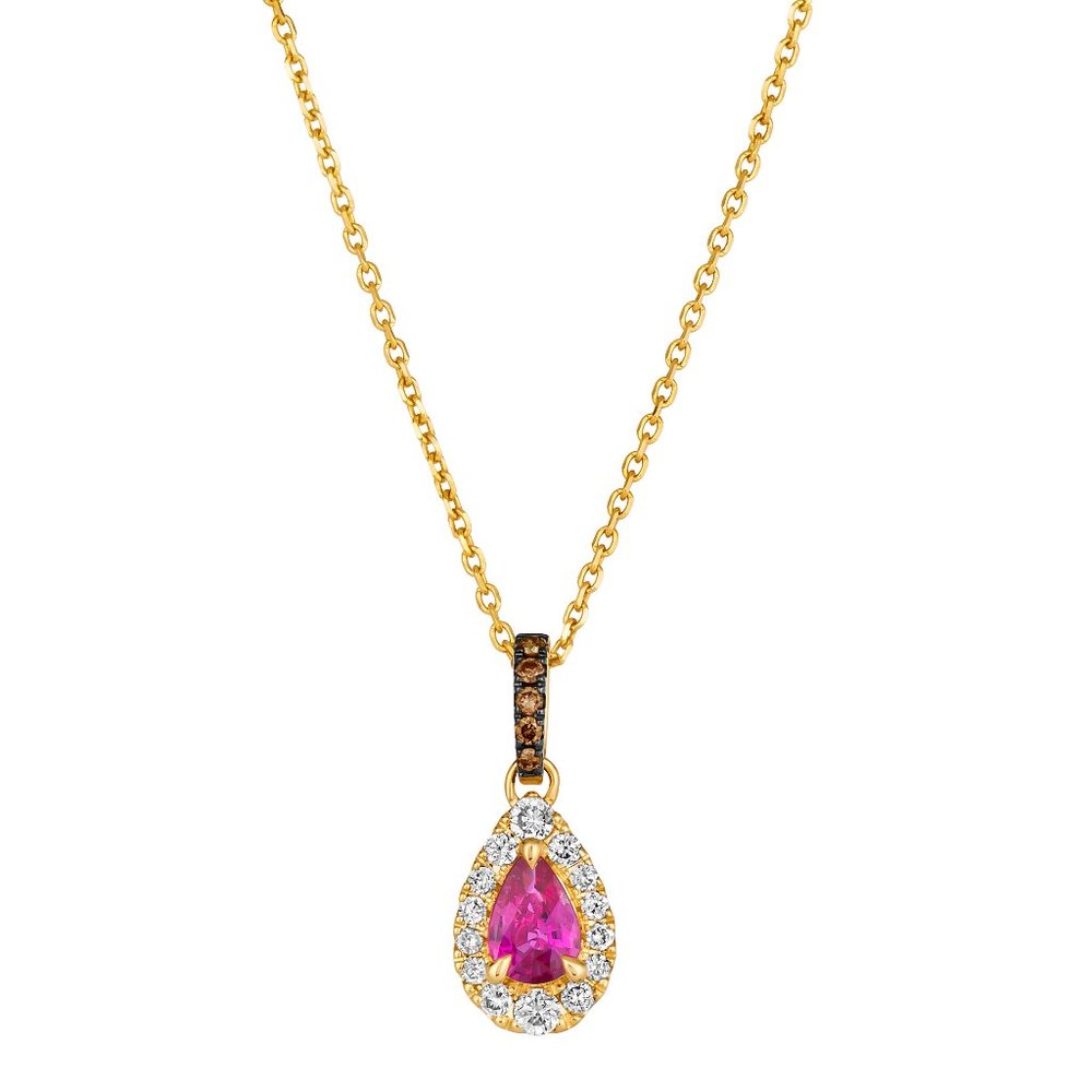 Le Vian Pendant featuring Ruby Nude Diamonds Chocolate Diamonds Honey Gold